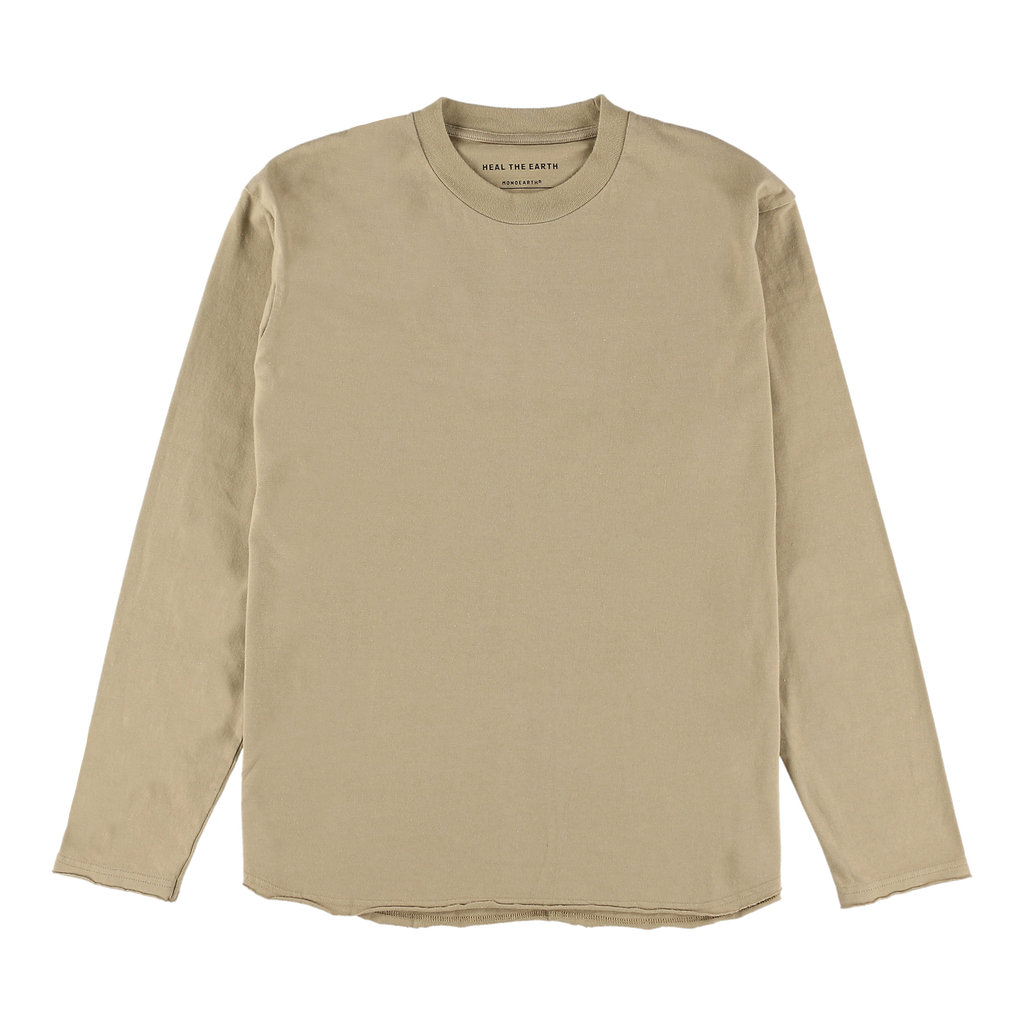 ＴＲＡＶＩＳ丸胴天竺長袖バックプリントＴシャツ