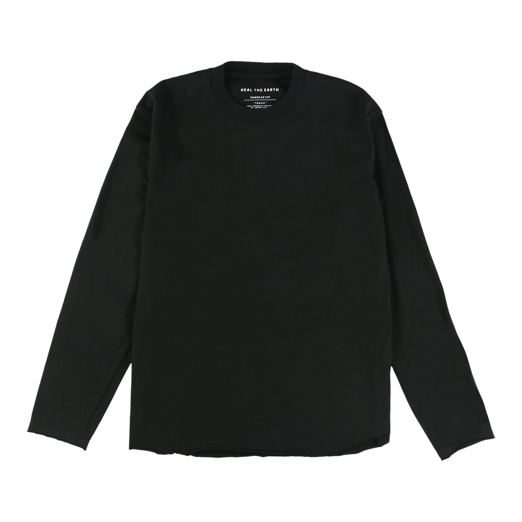 ＴＲＡＶＩＳ丸胴天竺長袖バックプリントＴシャツ