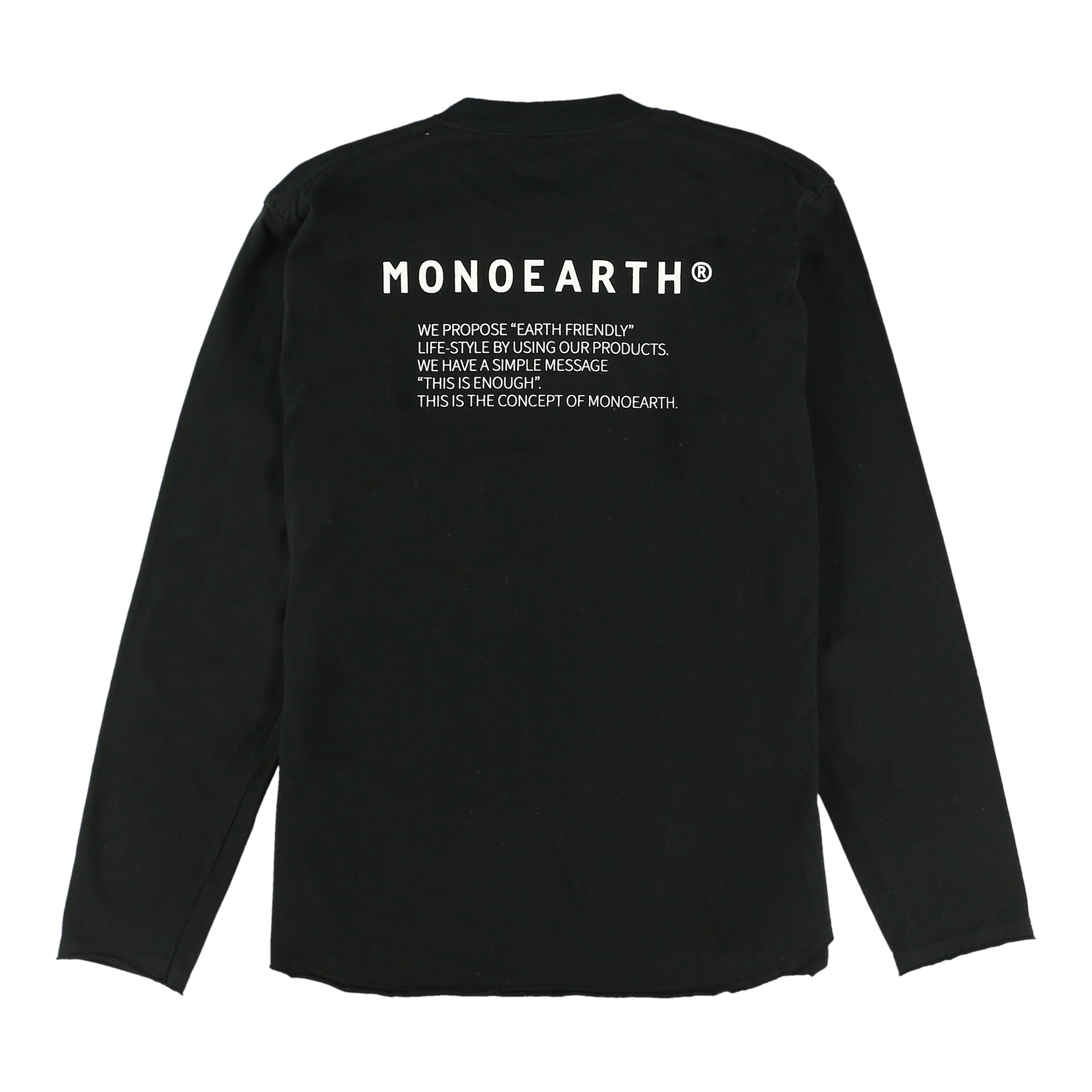 TRAVIS丸胴天竺長袖バックプリントTシャツ – MONOEARTH