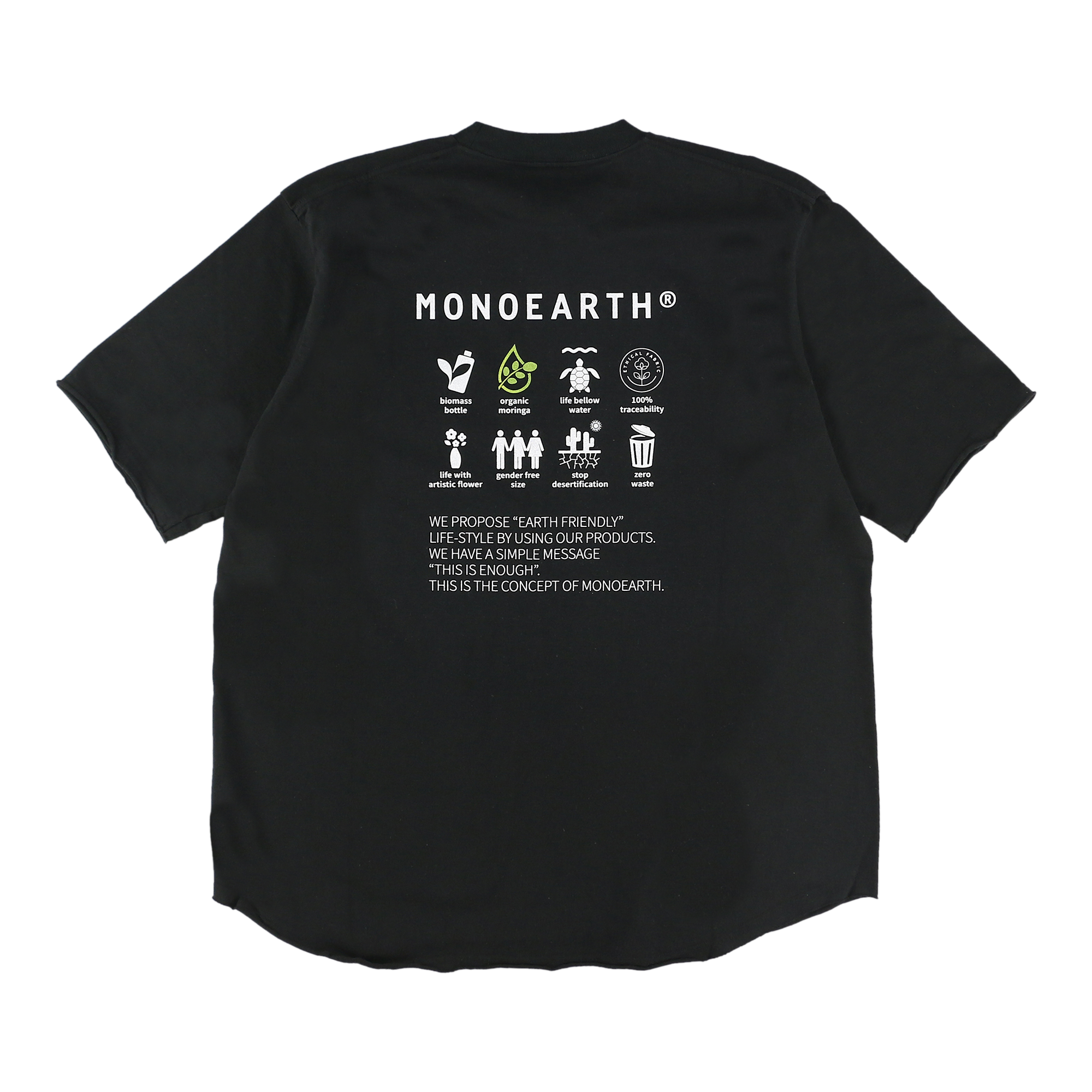 ＴＲＡＶＩＳ丸胴天竺半袖バックプリントＴシャツ