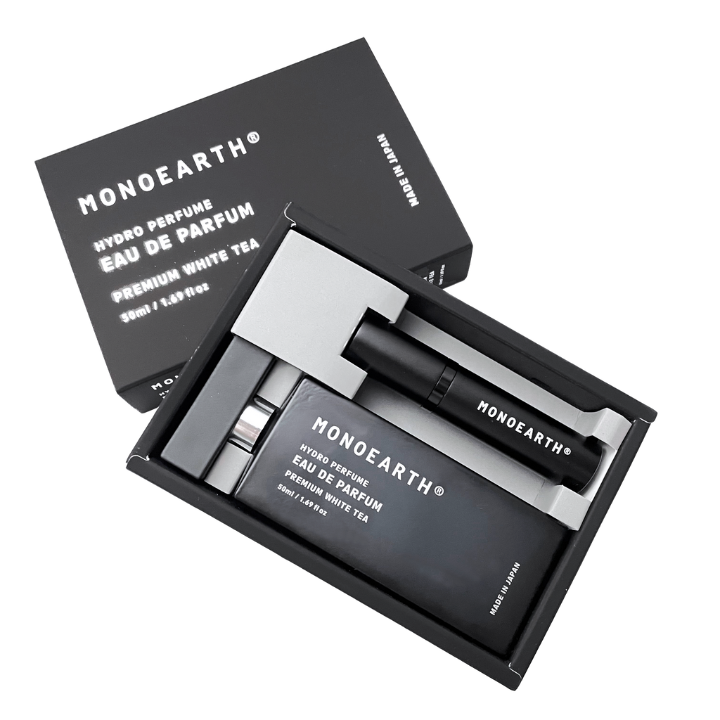 Hydro Perfume EDP & Atomizer Set｜水性香水 オードパルファム プレミアムホワイトティー & アトマイザー セット