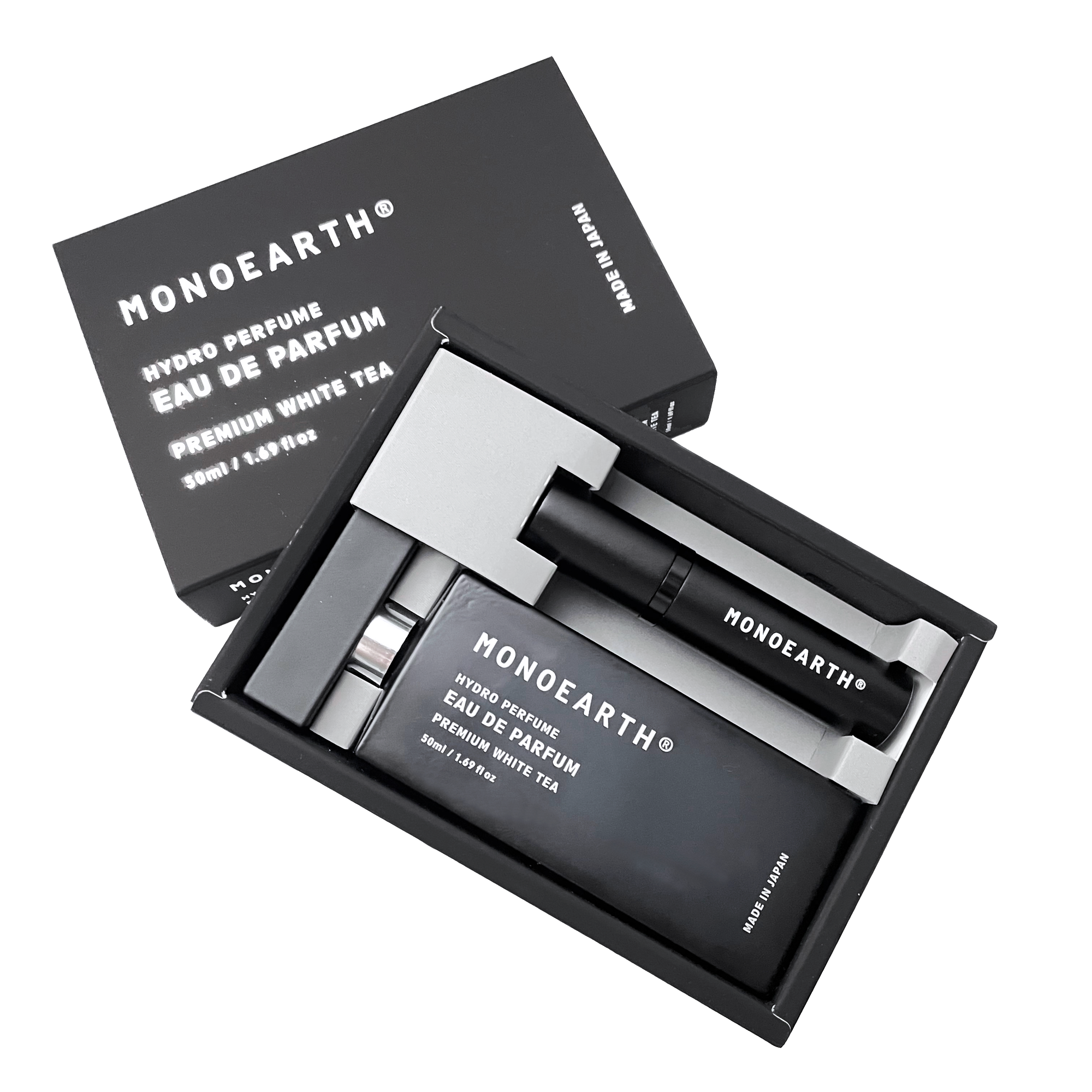 Hydro Perfume EDP & Atomizer Set｜水性香水 オードパルファム プレミアムホワイトティー & アトマイザー セット