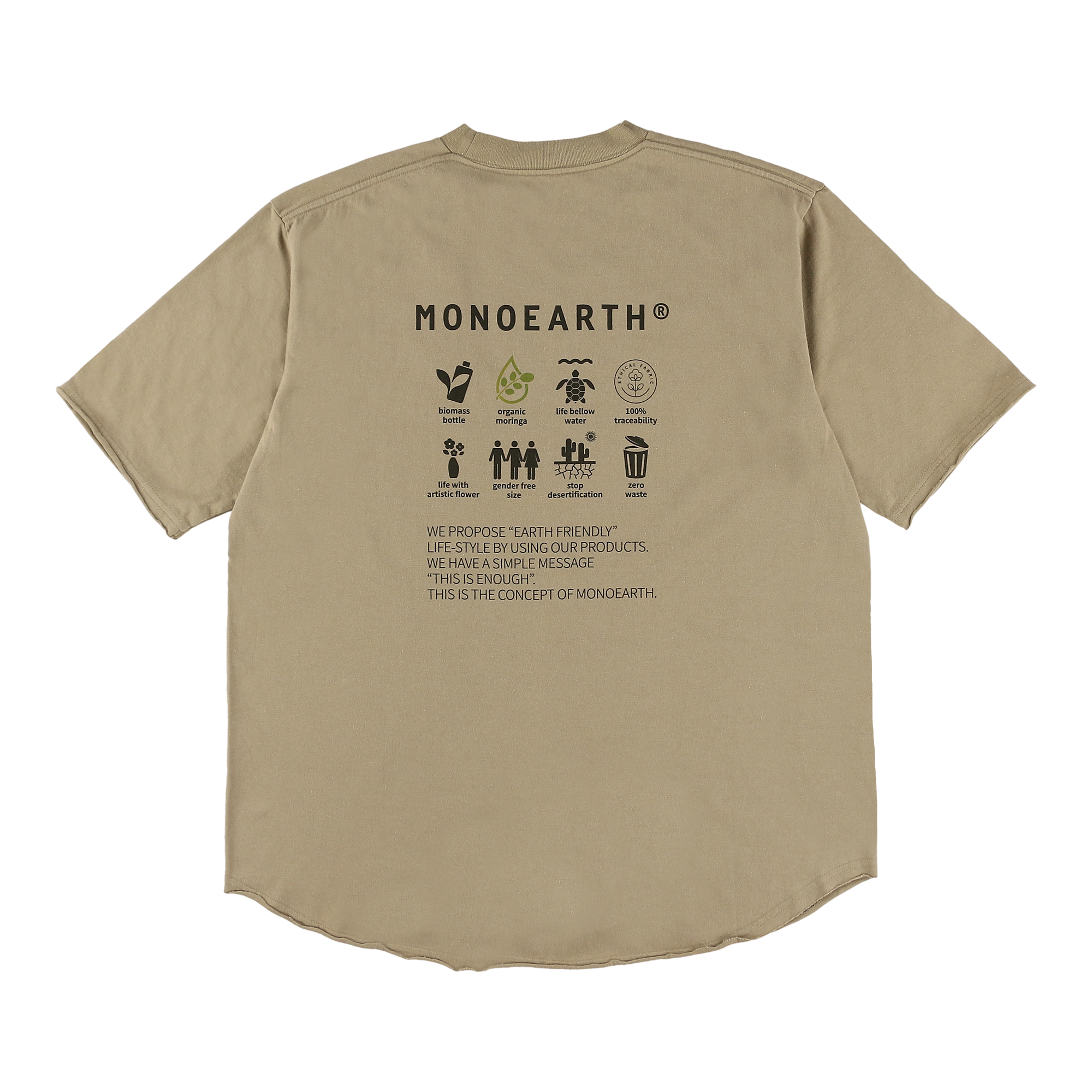 ＴＲＡＶＩＳ丸胴天竺半袖バックプリントＴシャツ