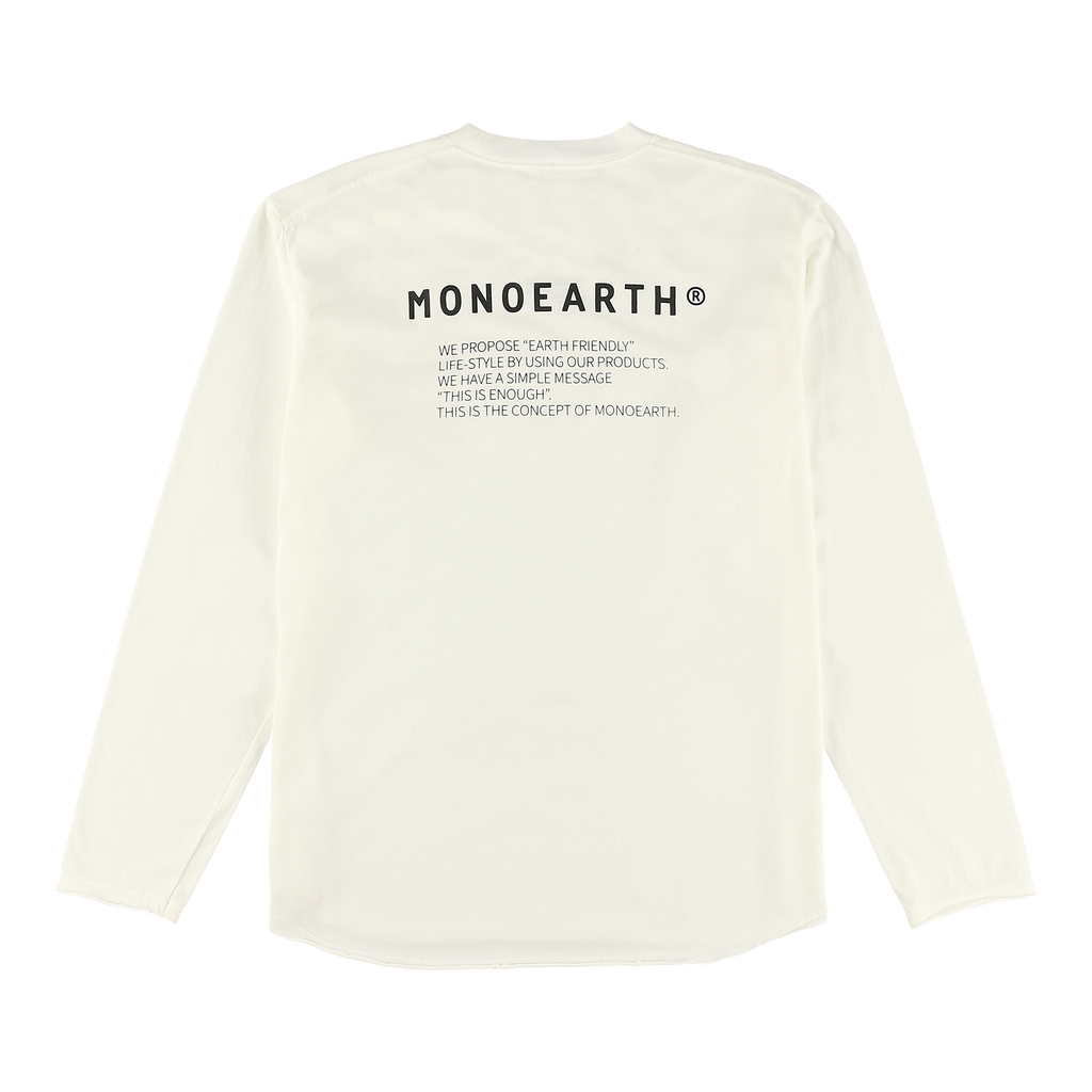ＴＲＡＶＩＳ丸胴天竺長袖バックプリントＴシャツ