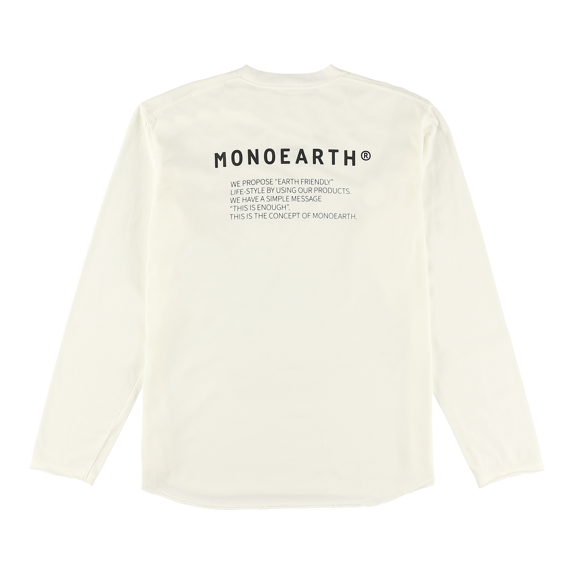 ＴＲＡＶＩＳ丸胴天竺長袖バックプリントＴシャツ